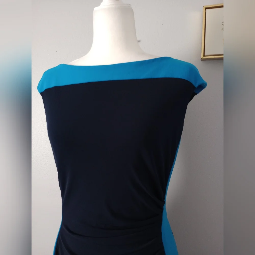 Ralph Lauren Style shift sleeveless Size 8 Good Condition Navy Blue   Pull On - Picture 3 of 8